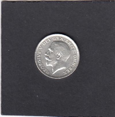 Beschrijving: 6 Pence  GEORGIUS V